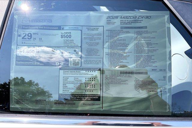 new 2025 Mazda CX-30 car, priced at $29,441