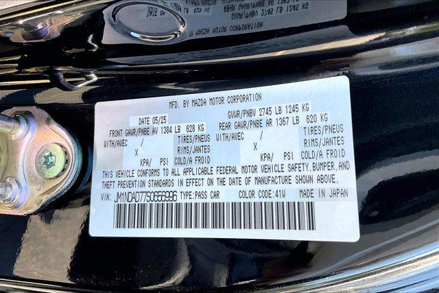 new 2025 Mazda MX-5 Miata car, priced at $35,434