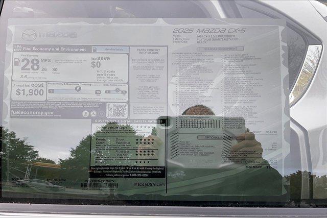 new 2025 Mazda CX-5 car, priced at $32,736