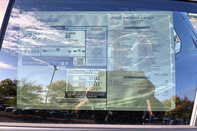 new 2025 Mazda CX-50 car, priced at $35,208