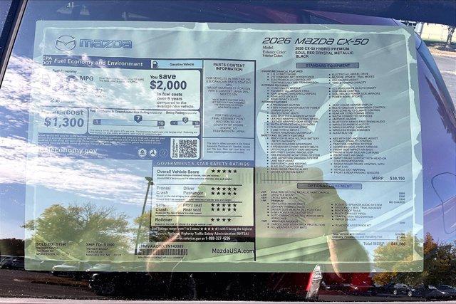 new 2026 Mazda CX-50 Hybrid car, priced at $40,053
