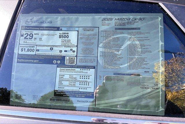 new 2025 Mazda CX-30 car, priced at $27,613