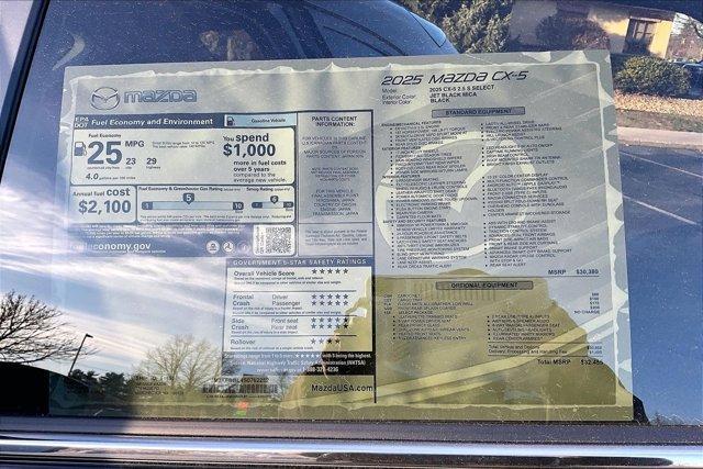 new 2025 Mazda CX-5 car, priced at $31,579