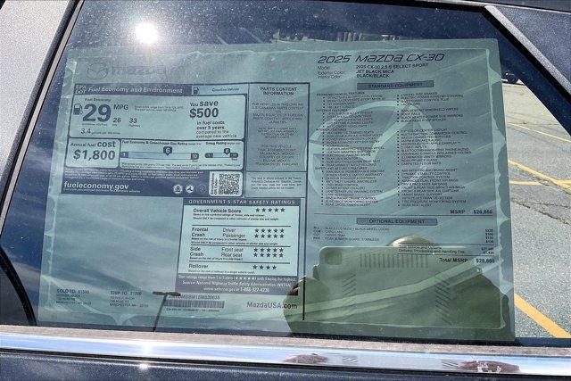 new 2025 Mazda CX-30 car, priced at $27,087