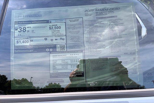 new 2025 Mazda CX-50 Hybrid car, priced at $38,778