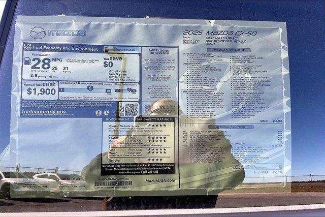 new 2025 Mazda CX-50 car, priced at $32,710