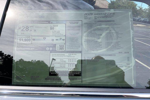 new 2025 Mazda CX-5 car, priced at $34,513