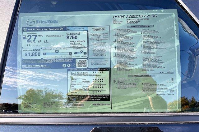 new 2026 Mazda CX-30 car, priced at $30,397