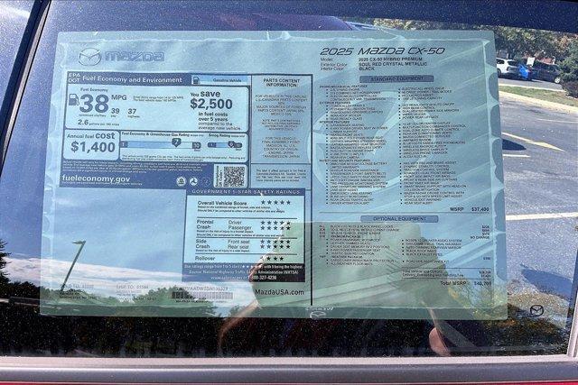 new 2025 Mazda CX-50 Hybrid car, priced at $39,047