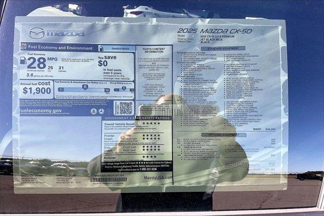 new 2025 Mazda CX-50 car, priced at $35,952