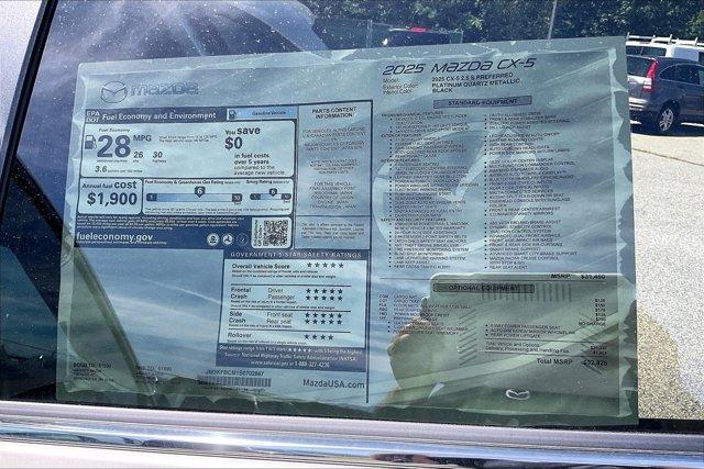 new 2025 Mazda CX-5 car, priced at $32,000
