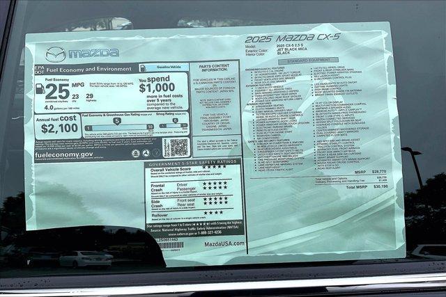 new 2025 Mazda CX-5 car, priced at $29,471