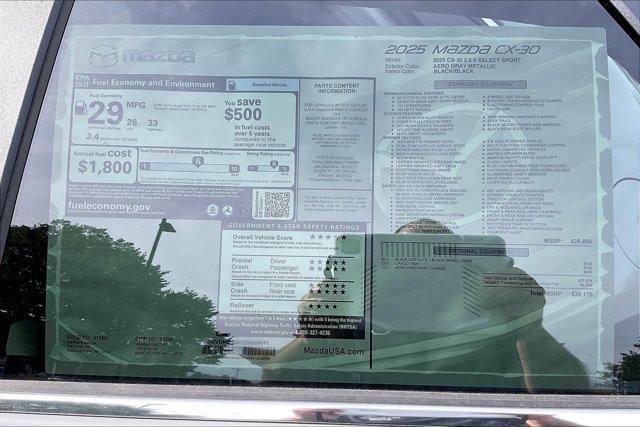 new 2025 Mazda CX-30 car, priced at $27,372