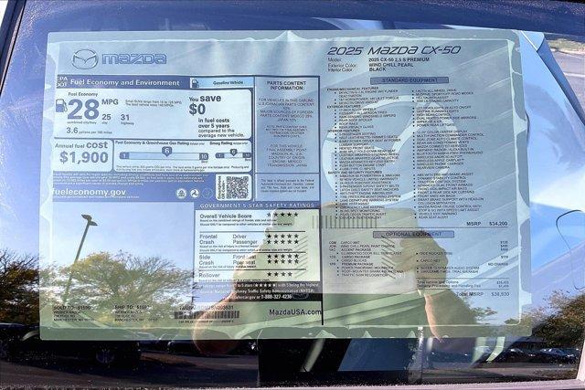 new 2025 Mazda CX-50 car, priced at $35,869