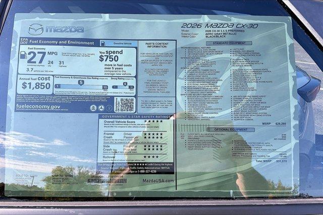 new 2026 Mazda CX-30 car, priced at $30,732