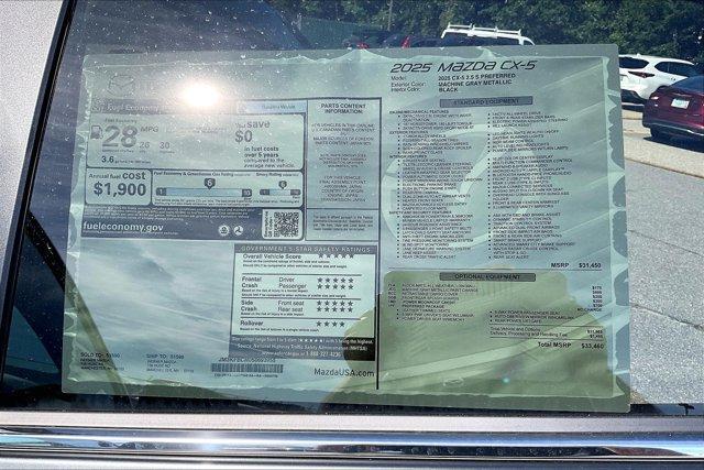 new 2025 Mazda CX-5 car, priced at $32,562