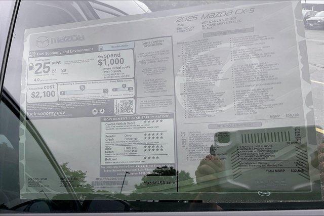 new 2025 Mazda CX-5 car, priced at $31,881
