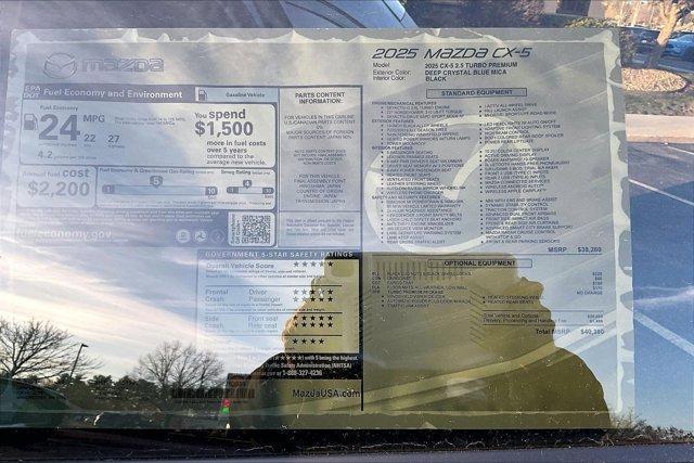 new 2025 Mazda CX-5 car, priced at $39,302