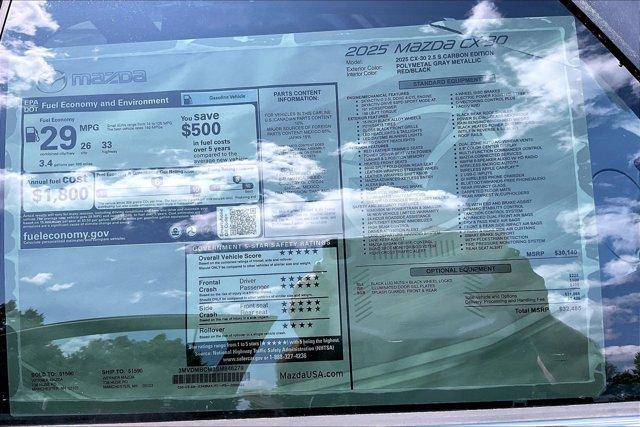 new 2025 Mazda CX-30 car, priced at $31,546