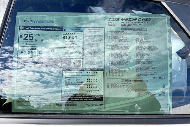 new 2026 Mazda CX-30 car, priced at $36,184