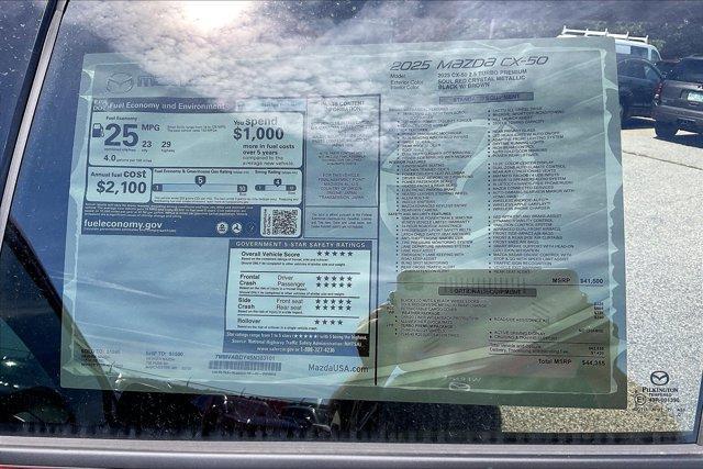 new 2025 Mazda CX-50 car, priced at $43,084