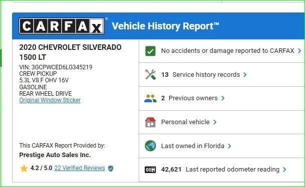 used 2020 Chevrolet Silverado 1500 car, priced at $36,000