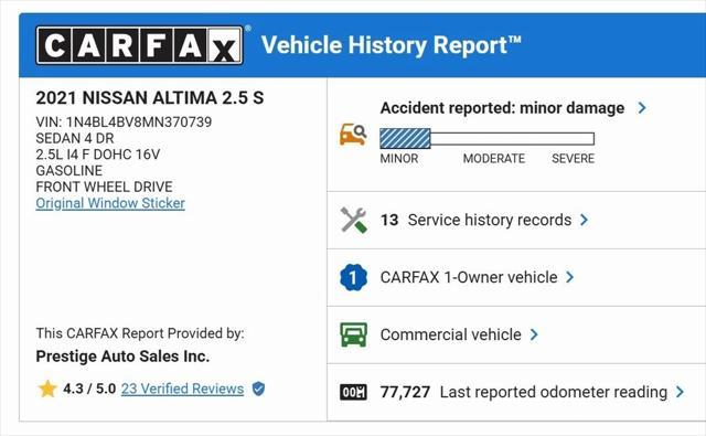 used 2021 Nissan Altima car, priced at $17,000