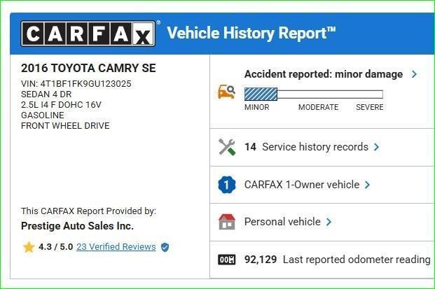 used 2016 Toyota Camry car, priced at $13,500