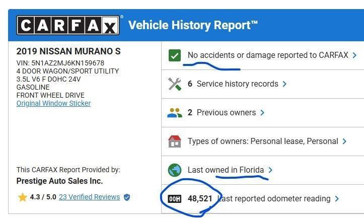 used 2019 Nissan Murano car, priced at $17,000