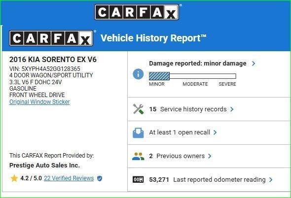 used 2016 Kia Sorento car, priced at $14,700