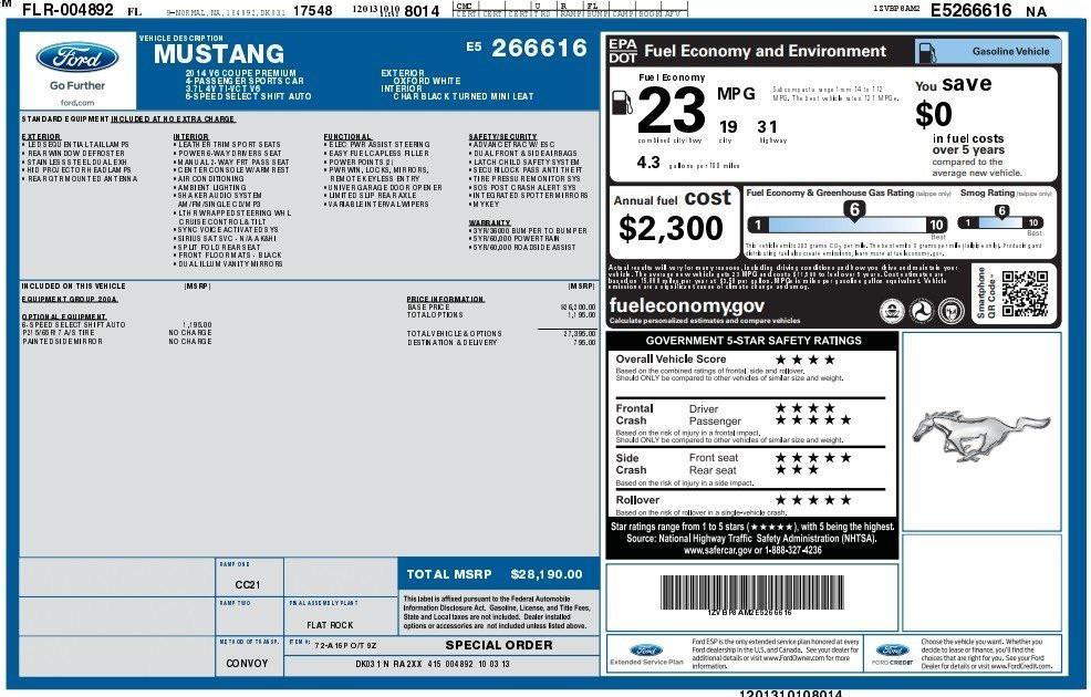 used 2014 Ford Mustang car, priced at $10,000