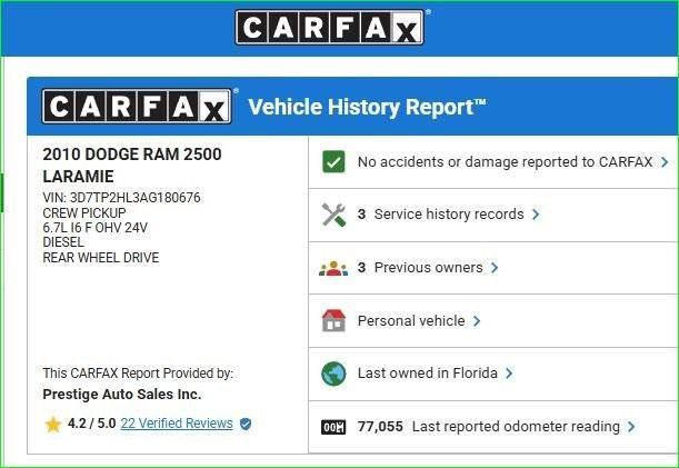 used 2010 Dodge Ram 2500 car, priced at $34,000