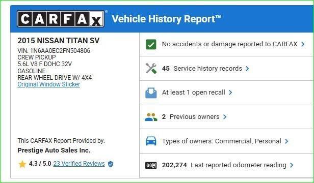 used 2015 Nissan Titan car, priced at $13,000