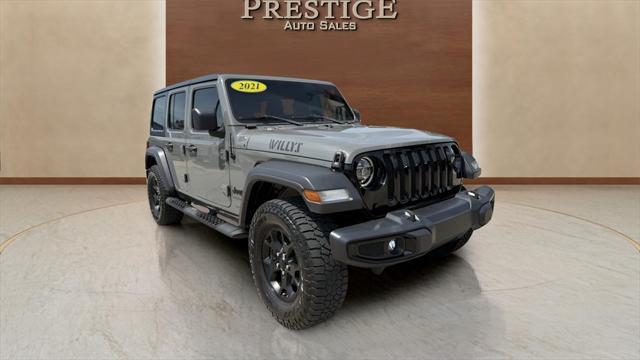 used 2021 Jeep Wrangler car, priced at $29,000