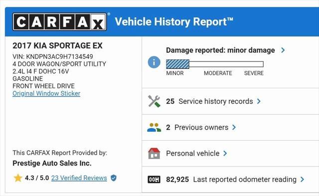 used 2017 Kia Sportage car, priced at $12,917