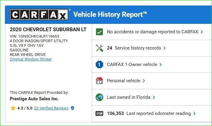 used 2020 Chevrolet Suburban car, priced at $26,600