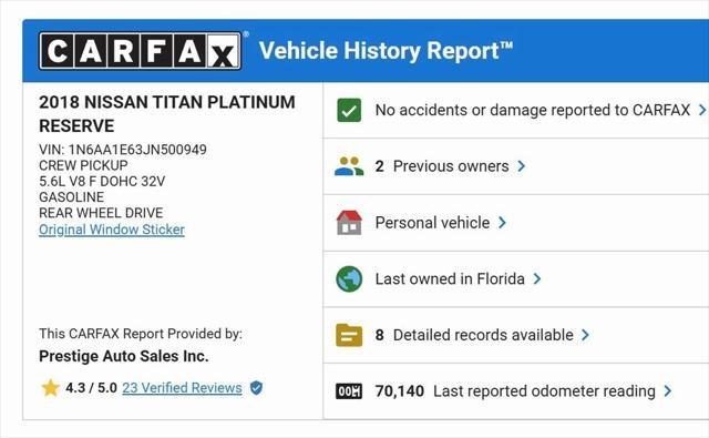 used 2018 Nissan Titan car, priced at $26,900