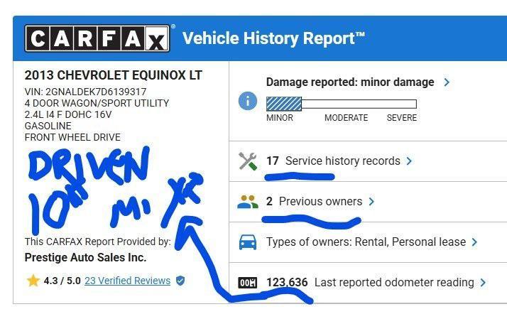 used 2013 Chevrolet Equinox car, priced at $8,900