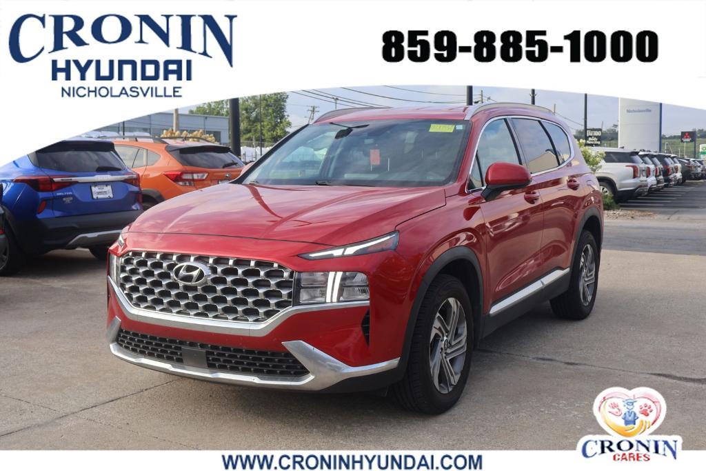 used 2021 Hyundai Santa Fe car, priced at $21,500