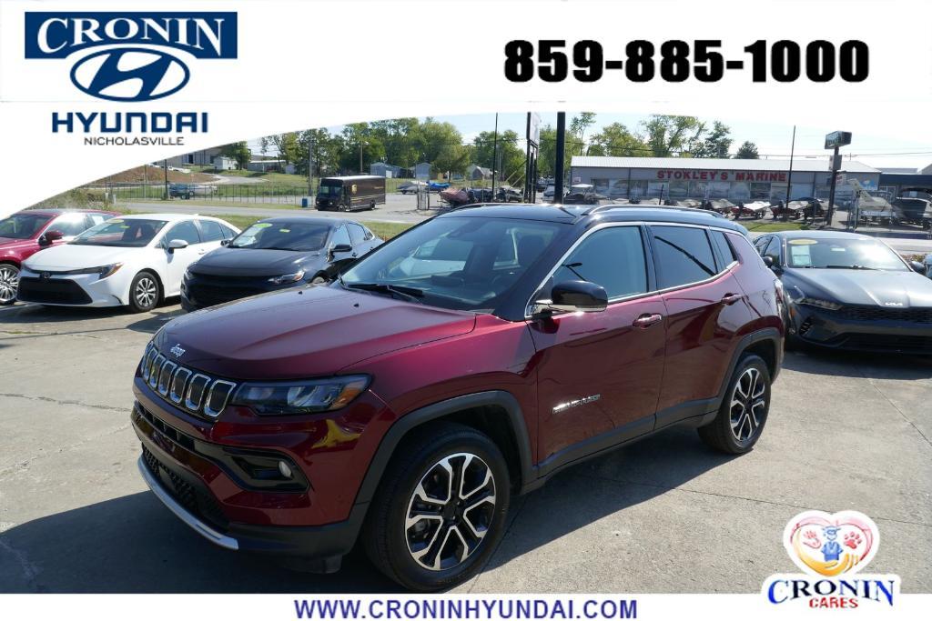 used 2022 Jeep Compass car, priced at $24,490