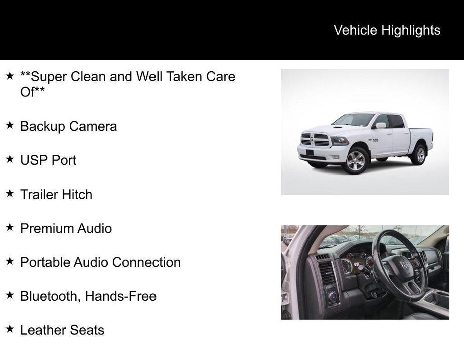 used 2017 Ram 1500 car, priced at $22,495