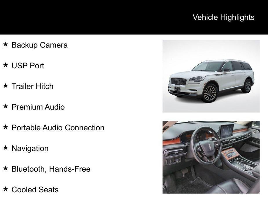 used 2020 Lincoln Aviator car, priced at $32,995