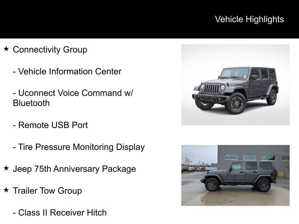 used 2017 Jeep Wrangler Unlimited car, priced at $18,995