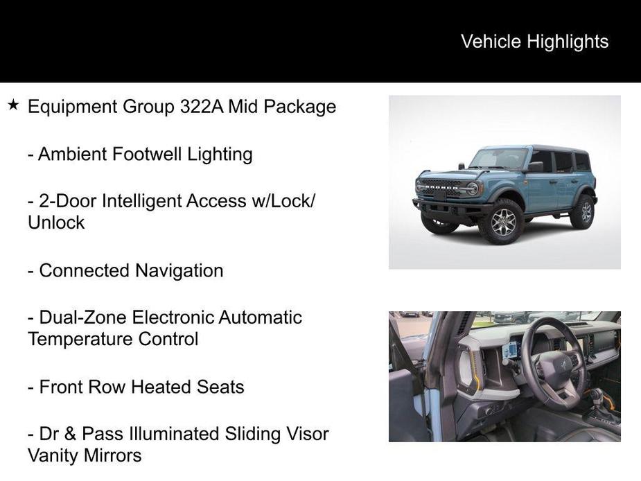 used 2022 Ford Bronco car, priced at $41,995