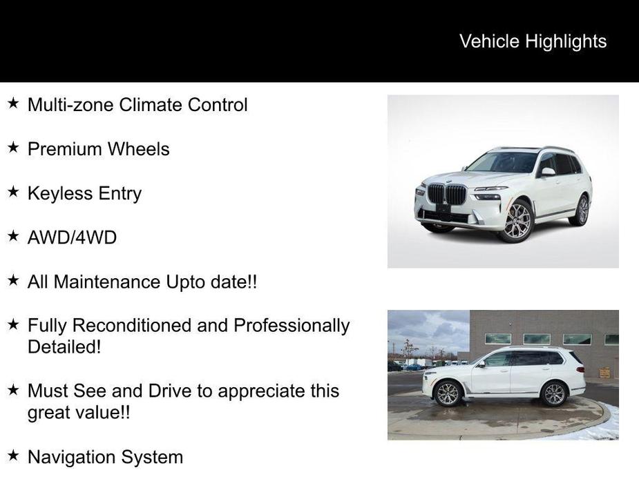 used 2023 BMW X7 car, priced at $59,995