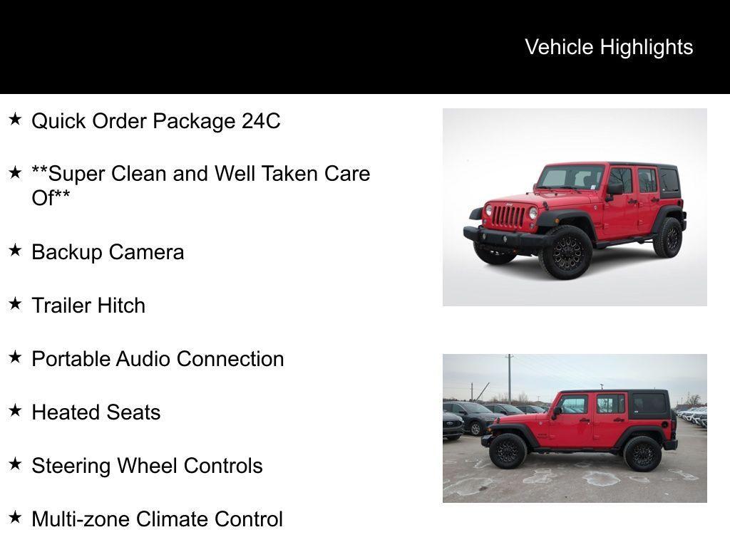 used 2017 Jeep Wrangler Unlimited car, priced at $19,995