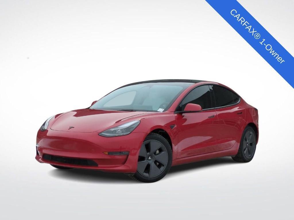 used 2023 Tesla Model 3 car, priced at $27,495