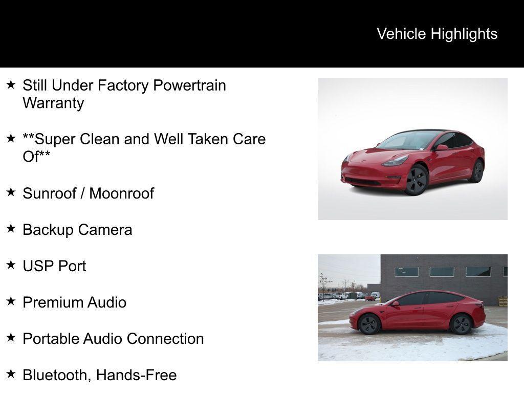 used 2023 Tesla Model 3 car, priced at $27,495