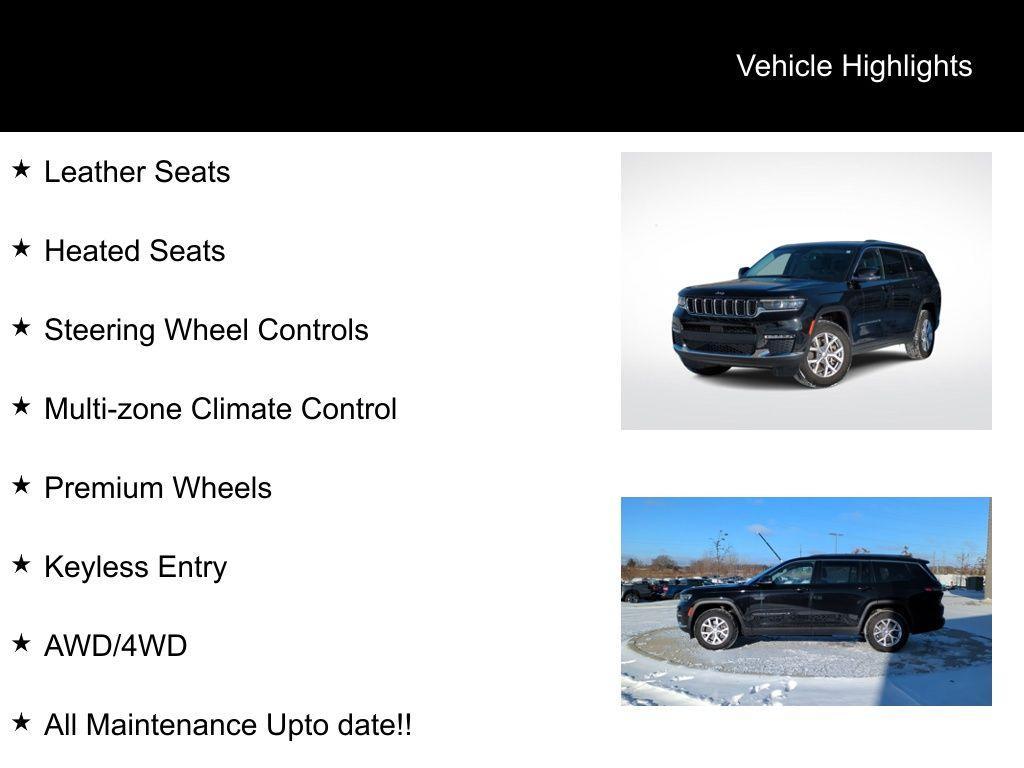 used 2021 Jeep Grand Cherokee L car, priced at $29,495