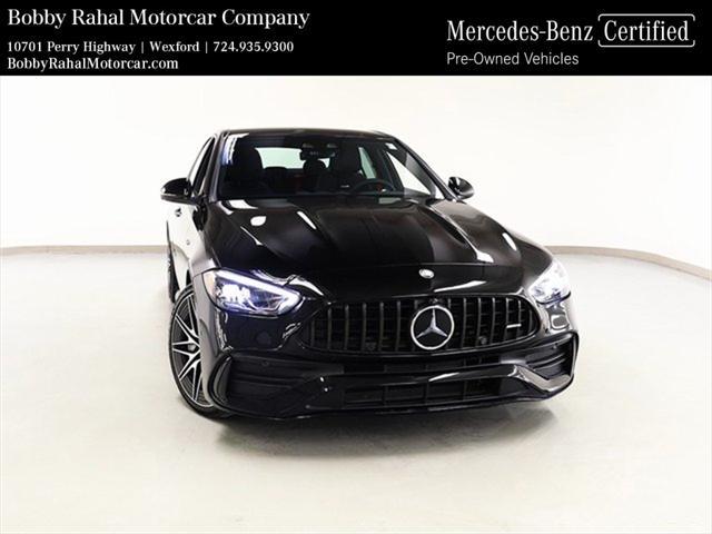 used 2024 Mercedes-Benz AMG C 43 car, priced at $62,990